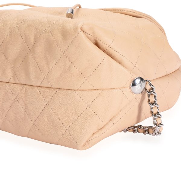 110220 box 0d105dc4 9384 4298 87e9 5388ddae967f Chanel Peach Quilted Calfskin Braided with Style Backpack