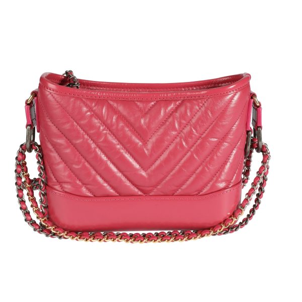 110225 pv 694018cf f792 472f b23c 93dd65c82ed2 Chanel Pink Chevron Quilted Aged Calfskin Small Gabrielle Hobo