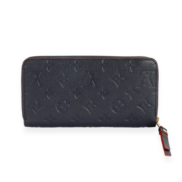 110244 fv Louis Vuitton Marine Rouge Monogram Empreinte Zippy Wallet