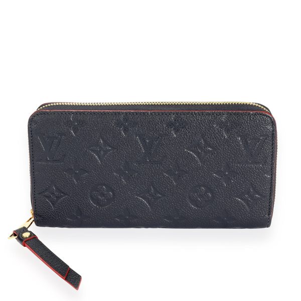 110244 pv Louis Vuitton Marine Rouge Monogram Empreinte Zippy Wallet