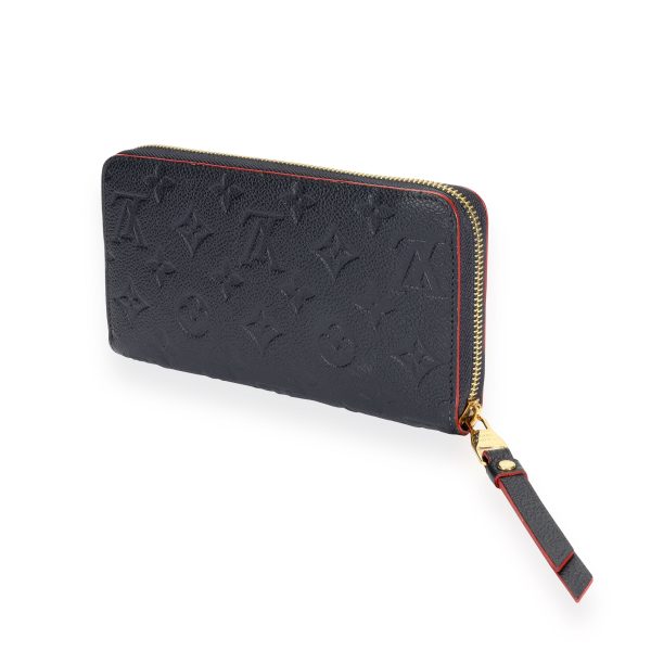 110244 sv Louis Vuitton Marine Rouge Monogram Empreinte Zippy Wallet