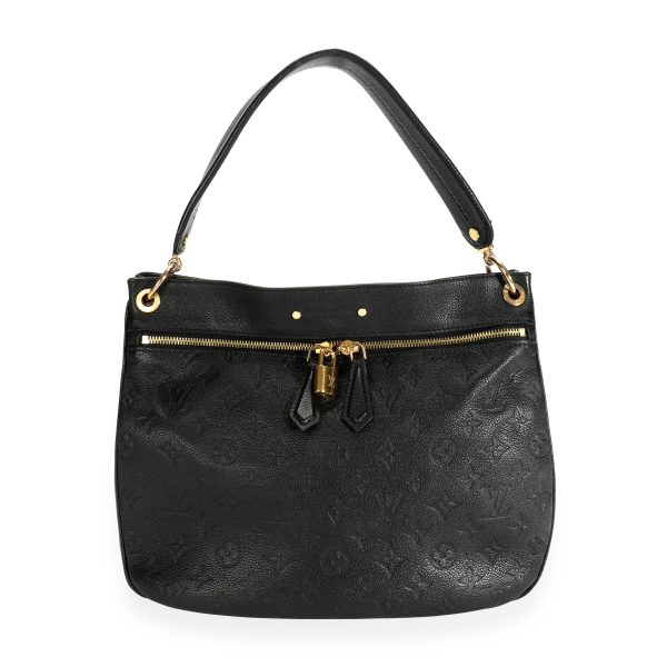 110246 fv Louis Vuitton Black Monogram Empreinte Spontini Bag