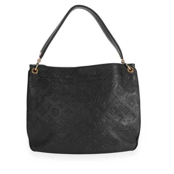 110246 pv Louis Vuitton Black Monogram Empreinte Spontini Bag