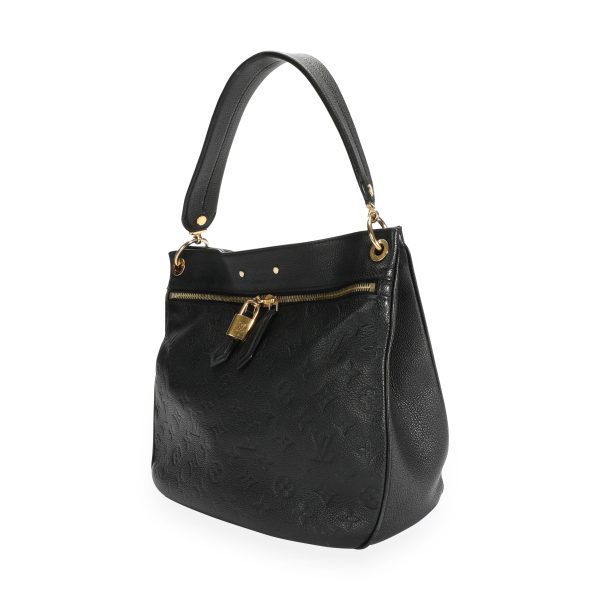 110246 sv Louis Vuitton Black Monogram Empreinte Spontini Bag