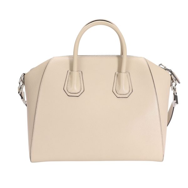 110255 pv Givenchy Beige Grained Leather Medium Antigona Bag