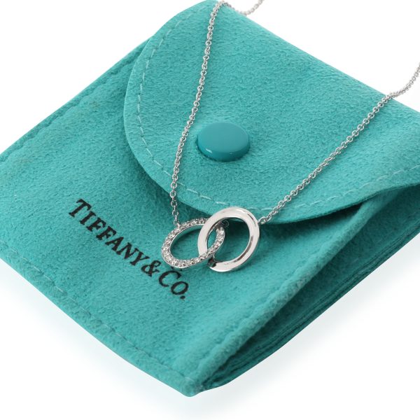 110300 box 21d62356 3ba0 4b6c a80b 377f531f164e Tiffany Co Interlocking Circle Diamond Pendant in 18K White Gold 020 CTW