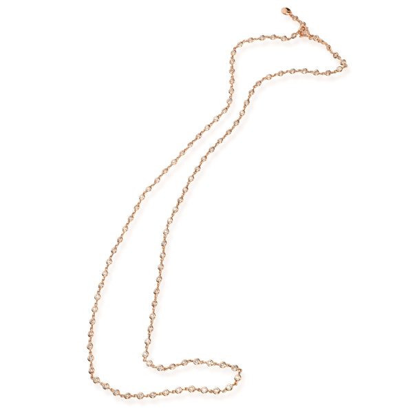 110316 pv Odelia Diamond Station Necklace in 18K Rose Gold 225 CTW