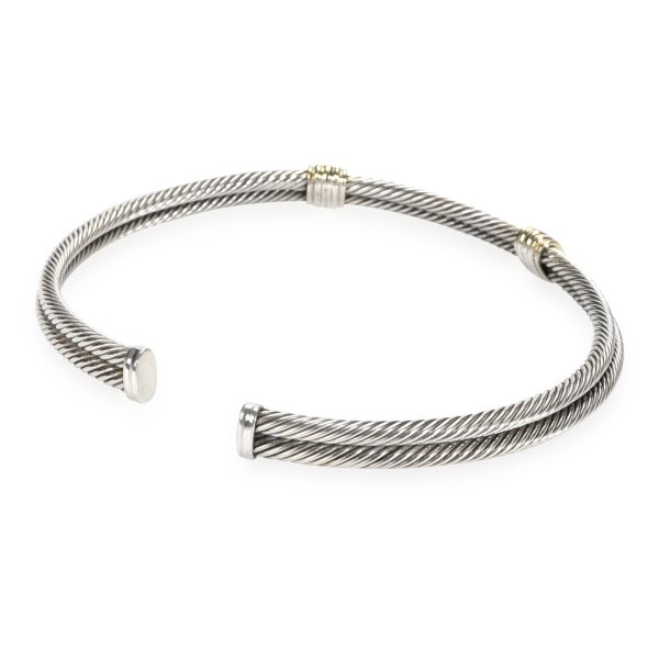 110338 bv afa8f356 d2c7 466a ad5d c63a9b587bf6 David Yurman Cable Iolite Choker Necklace in 14K Yellow GoldSterling Silver