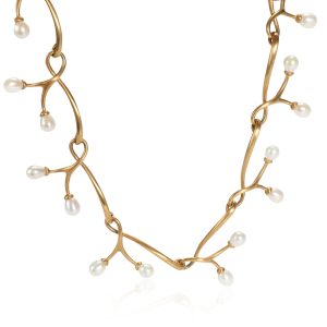 110350 fv Angela Cummings Pacifica Freshwater Pearl Necklace in 18K Yellow Gold