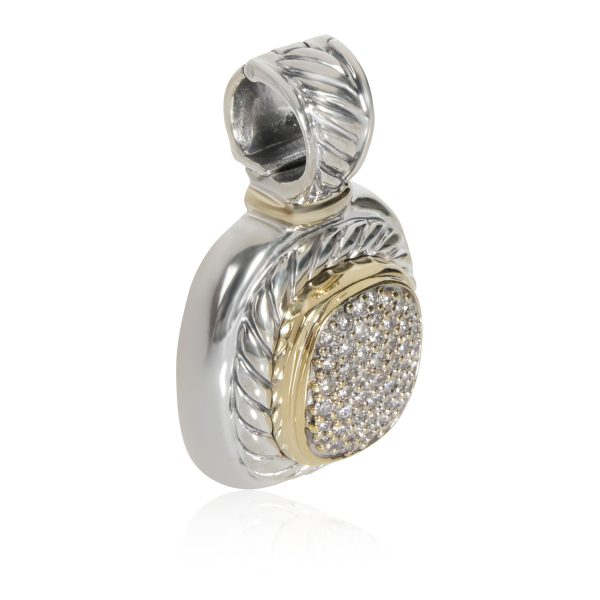 110556 sv 650e6b88 7851 4047 adef 0f226f3c93ac David Yurman Albion Diamond Pendant in 18K Yellow GoldSterling Silver 05 CTW