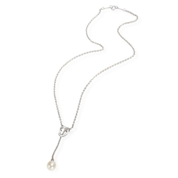 110679 pv Tiffany Co Elsa Peretti Pearl Necklace in Sterling Silver