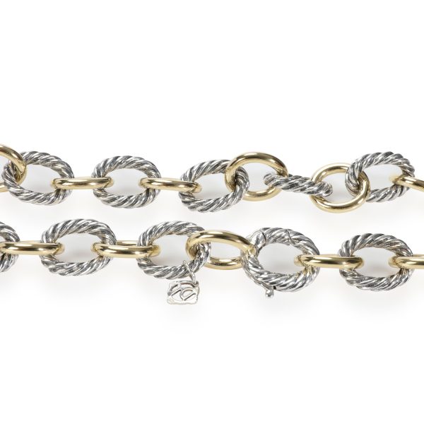 110748 clasp 761c7c2b 4646 49fc ac77 e9ddd82d1cee David Yurman Chain Necklace in 18K Yellow GoldSterling Silver