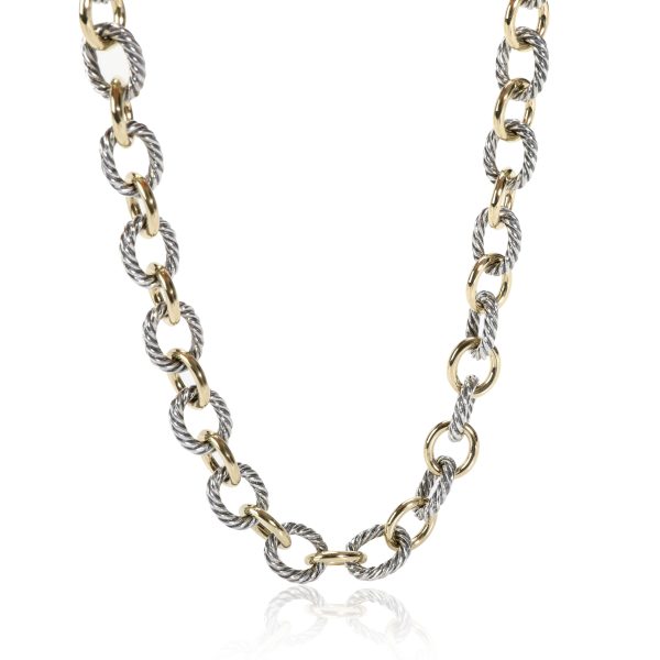 110748 fv 70033590 f2e9 4578 b0fb 87a591f117c4 David Yurman Chain Necklace in 18K Yellow GoldSterling Silver