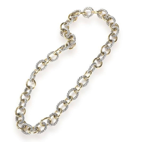 110748 pv 6245a6a8 be31 4732 85b7 0ea961ec376f David Yurman Chain Necklace in 18K Yellow GoldSterling Silver