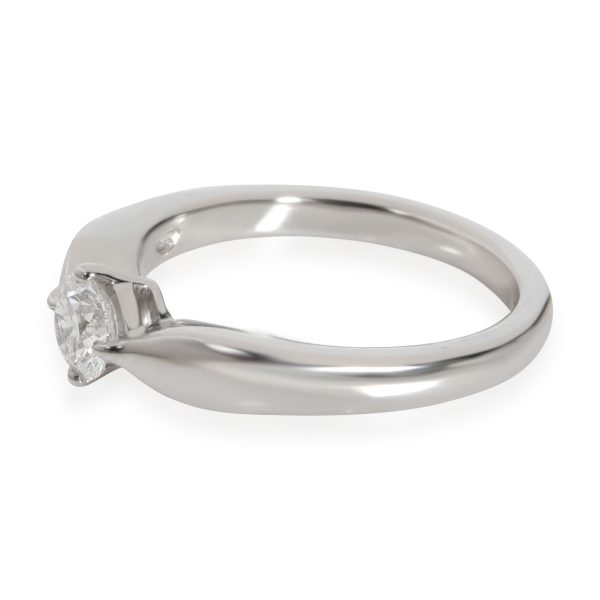 110787 sv Bulgari Dedicata A Venezia Diamond Solitaire Ring in Platinum E VVS2 032 CTW