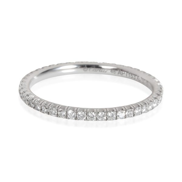 Rings Cartier Entincelle Diamond Wedding Band in 18K White Gold 022 CTW