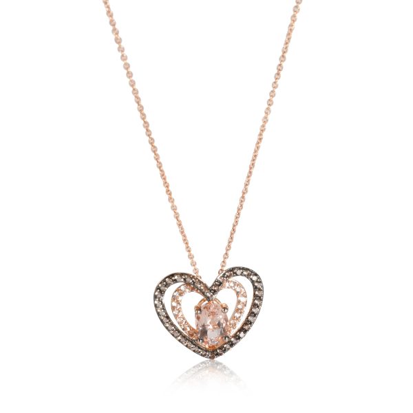 110853 fv 99bd922a 14e1 47e6 8320 afca640612dd LeVian Hearts Flowers Morganite Pendant in 14K Rose Gold