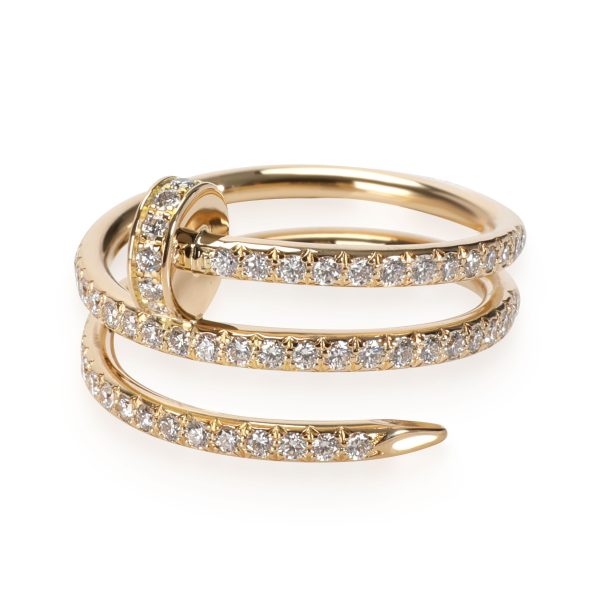 Rings Cartier Juste un Clou Diamond Ring in 18K Yellow Gold 059 CTW