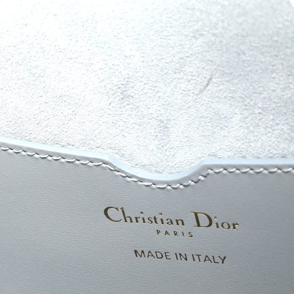 110970 ad2 Dior Cloud Blue Box Calfskin Medium Bobby Bag