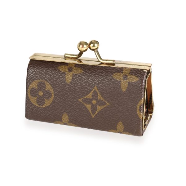 111008 sv Louis Vuitton Vintage Canvas Monogram Lipstick Case