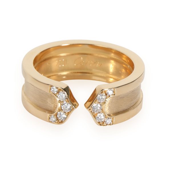 Rings Cartier C de Cartier Diamond Band in 18K Yellow Gold 010 CTW