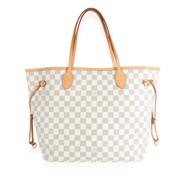 111077 fv Louis Vuitton Damier Azur Neverfull MM