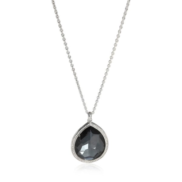 111168 fv 525e24d3 9320 4b42 9316 41a98e3fdc1a Ippolita Stella Hematite Diamond Pendant in Sterling Silver 019 CTW