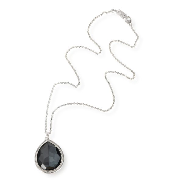 111168 pv 96e8fdf4 08b1 4504 b86c 9ef1133d6472 Ippolita Stella Hematite Diamond Pendant in Sterling Silver 019 CTW