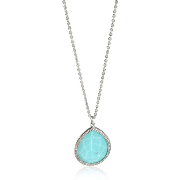 111169 fv Ippolita Stella Turquoise Diamond Necklace in Sterling Silver 019 CTW