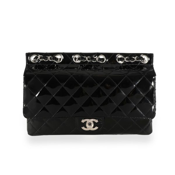 111184 fv 322c9b60 584f 4d45 901a 4fcf4dc849a9 Chanel Black Quilted Patent Leather Supermodel Flap Bag