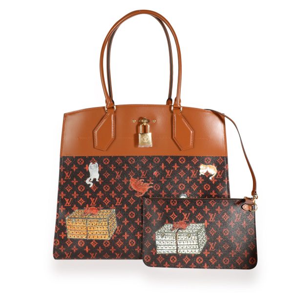 111213 fv Louis Vuitton x Grace Coddington Limited Edition Catogram City Steamer XXL