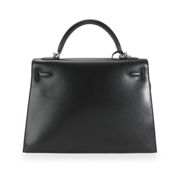 111214 pv Herm√®s Black Epsom Sellier Kelly 32 PHW