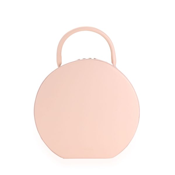 111221 fv Mansur Gavriel Pink Calfskin Leather Circle Bag