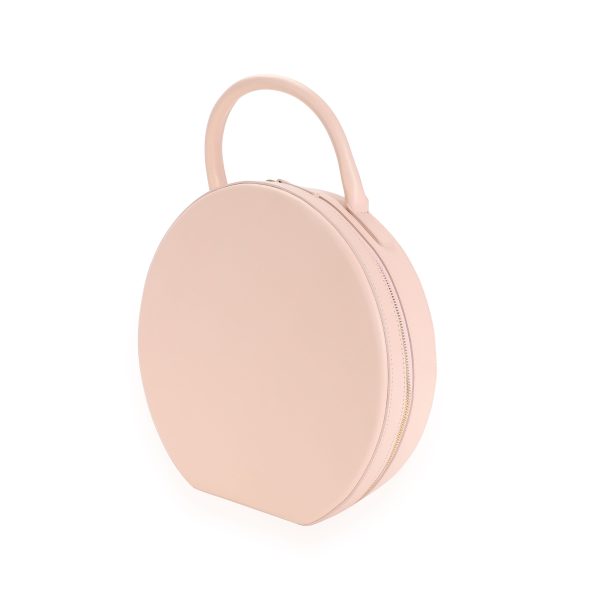 111221 sv Mansur Gavriel Pink Calfskin Leather Circle Bag