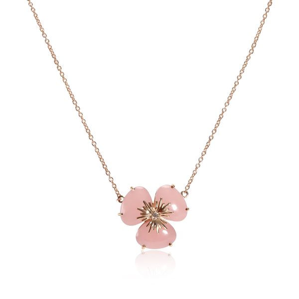 111241 fv 6e0f593e d3be 49c7 824d d3762814290c Malva Quartz Diamond Flower Necklace in 18K Rose Gold 002 CTW