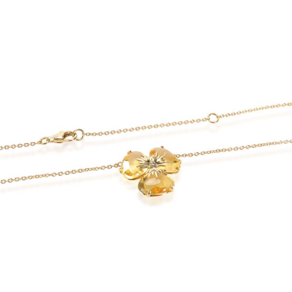 111243 clasp 7b46b87b 0d2f 4bed b6e5 c77d0a1bc400 Vianna Brasil Citrine Diamond Flower Necklace in 18K Yellow Gold 002 CTW