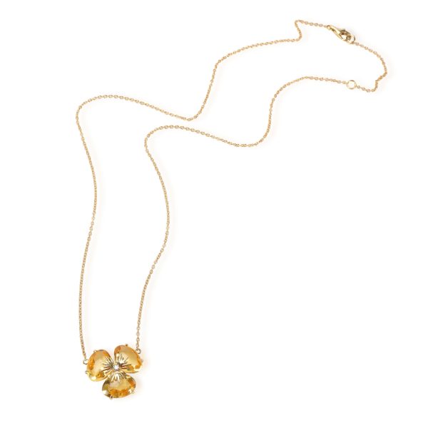 111243 pv 4e058448 49bd 4c7a bce4 a4e4fd4336ed Vianna Brasil Citrine Diamond Flower Necklace in 18K Yellow Gold 002 CTW