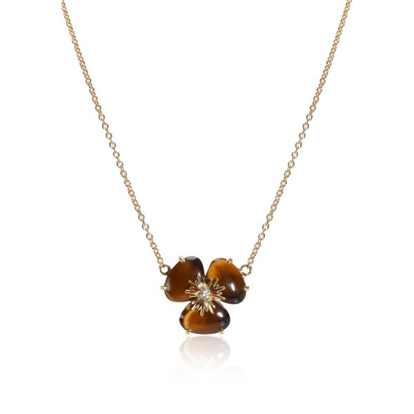 111248 fv e932ca09 7ad4 4c64 82c7 a561b608ea48 Tiger eye Diamond Flower Necklace in 18K Yellow Gold 002 CTW