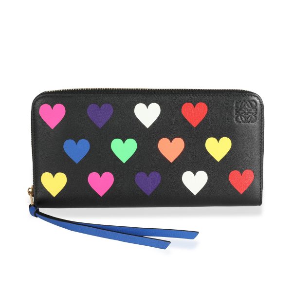 111295 fv 93da0af5 e2be 4ba5 a941 f5edcf25b9ab Loewe Multicolor Hearts Leather Zip Around Wallet