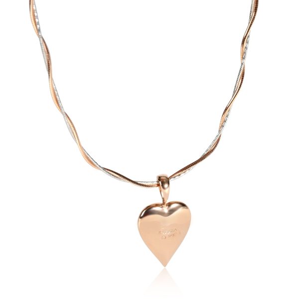 111311 bv 6edcf2cb f598 4c7f bee9 3066db2367ad Pink Mother Of Pearl Heart Shape Diamond Necklace in 14K Rose Gold 100 CTW