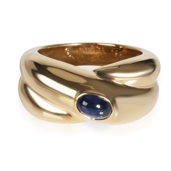 Rings Cartier Crossover Cabochon Sapphire Fashion Ring in 18K Yellow Gold