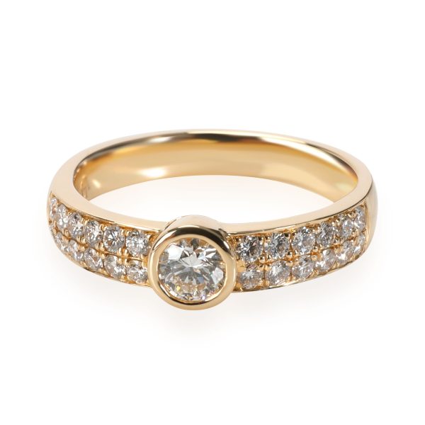 111343 fv Bezel Set Diamond Ring in 14K Yellow Gold 066 CTW