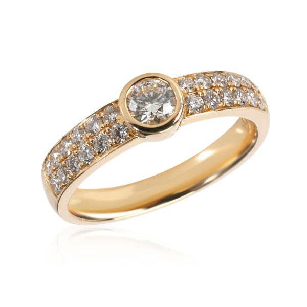 111343 pv Bezel Set Diamond Ring in 14K Yellow Gold 066 CTW