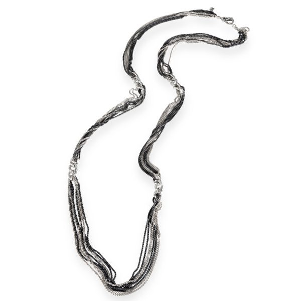 111397 pv a94125a5 dac0 4a23 bcba 29b05ae81bd4 David Yurman Multi Strand Cable Curb Link Necklace in Blackened Sterling Silver