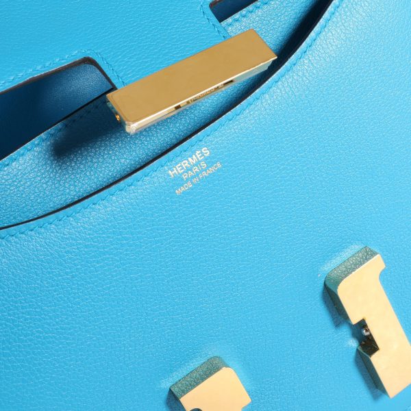 111508 ad2 Herm√®s Bleu Zanzibar Evercolor Constance 24 GHW