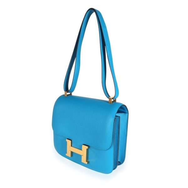 111508 sv Herm√®s Bleu Zanzibar Evercolor Constance 24 GHW