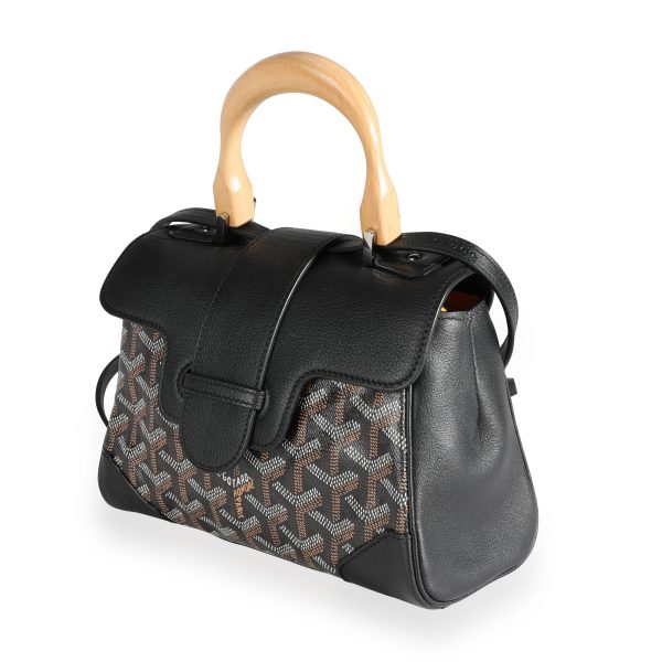 111559 sv Goyard Black Goyardine Mini Saigon Bag