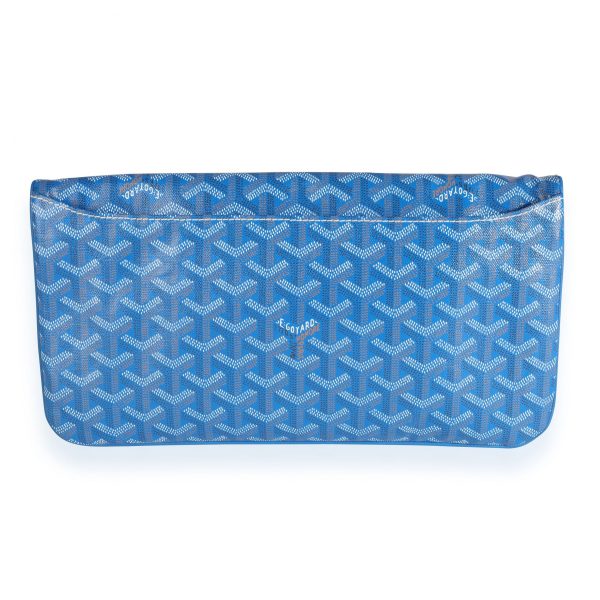 111560 pv Goyard Blue Goyardine Saint Marie Soft Clutch