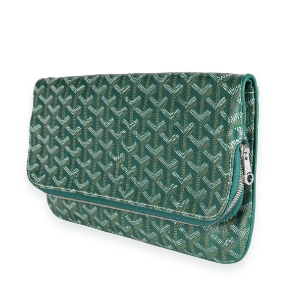 111561 sv Goyard Green Goyardine Saint Marie Soft Clutch