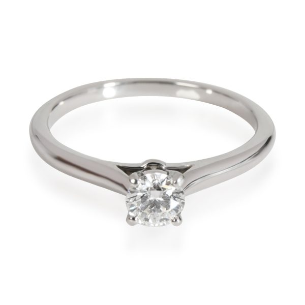 111609 fv Cartier 1895 Diamond Engagement Ring in Platinum Platinum E VVS2 027 CTW